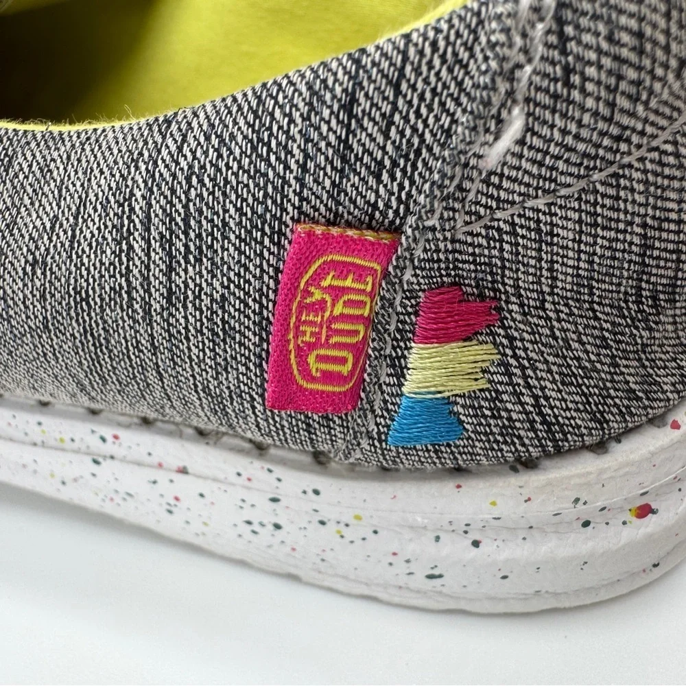 Hey Dude Wendy Sparkle Night  Casual Loafers Youth Size 3